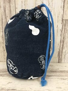 166A peach Taro jeans momotaro Jeans pouch Denim jeans small articles [ used ]