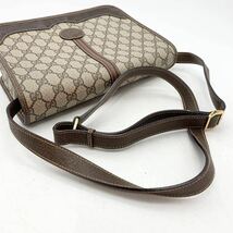 FN12119L【1000円スタート!!】GUCCI グッチ GG 柄 レザー ショルダーバッグ 【早い者勝ち!!】_画像10