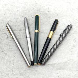 FN12185i【1000円スタート!!】PILOT パイロット MONTBLANC モンブラン ペン先 14k 585 18K WG 万年筆 筆記用具 文房具 5点セット 