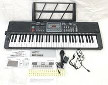 FN12146L 夢グループ 電子ピアノ TSP-670D ピアノ ガイド機能付き マイク付き 音楽 楽器 鍵盤楽器 歌 キーボード _画像1