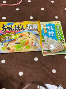 丸美屋　海鮮ちゃんぽん春雨と、混ぜ込みわかめ貝柱