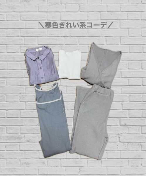 寒色きれい系コーデ　5点セット　まとめ売り　レディース服