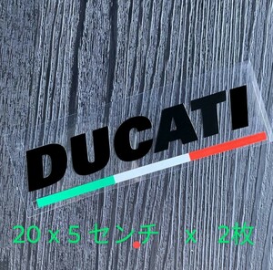 防水反射　2枚セット　DUCATI ドゥカティ　　バイクステッカー 　デカール　C