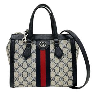 GUCCI/グッチ オフィディア 547551 2WAY ハンドバッグ ショルダーバッグ ネイビー レディース