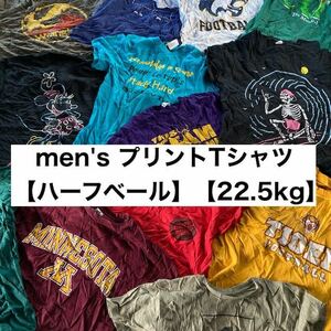 メンズ プリントTシャツ MIX（SIZE MIX） ベール　22.5kg 古着卸 USA アメリカ プリント カラーバリエーション豊富 格安特価 仕入れ