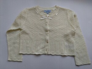 ma The way z cardigan 110 girl cream color white 