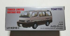 即決！ トミカ リミテッド ネオ ヴィンテージ ネオ LV-N216c トヨタ ハイエース ワゴン スーパーカスタムLTD (ベージュ/茶) 新品・未使用品