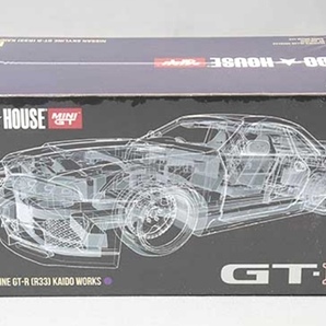 即決！ KAIDO★HOUSE x トゥルースケール ミニGT 1/64 ニッサン スカイライン GT-R R33 Kaido Works V1 ワーク 紫 072 新品・未開封品の画像1