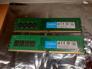 Crucial メモリ　DDR4-2666 16GB2枚セット　CT16G4DFD8266　動作確認済みジャンク