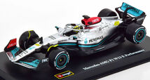 ブラーゴ 1/43 メルセデス AMG F1 W13 #44 ルイス・ハミルトン 2022 Bburago Lewis Hamilton シグネチャーシリーズ ミニカー_画像2