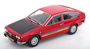 KK-Scale 1/18 アルファロメオ アルフェッタ 2000 GTV ターボデルタ 1979 レッド ALFA ROMEO Alfetta Turbodelta ミニカー