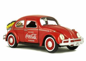 MOTOR CITY 1/24 コカ・コーラ フォルクスワーゲン ビートル ボトルケース2個付き Volkswagen Beetle COCA-COLA 424067