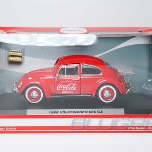 【アウトレット】MOTOR CITY 1/24 コカ・コーラ フォルクスワーゲン ビートル ボトルケース2個付き Volkswagen Beetle COCA-COLA 424067の画像6