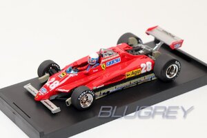 ブルム 1/43 フェラーリ 126C2 1982 #28 D.ピローニ サンマリノGP ドライバー付き BRUMM FERRARI 126C2 Didier Pironi