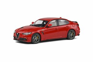 ソリド 1/43 アルファロメオ ジュリア クアドリフォリオ 2019 レッド SOLIDO ALFA ROMEO Giulia Quadrifoglio S4313103