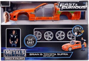 JADA TOYS 1/24 組立キット トヨタ スープラ ブライアン フィギア付き ワイルドスピード Fast & Furious Toyota Supra with Brian Figure