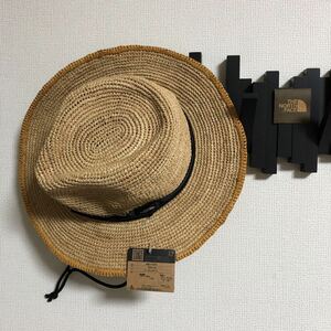 【送料無料】新品タグ付 ノースフェイス THE NORTH FACE ストローハット Raffia Hat ラフィアハット サファリハット NN01554 麦わら帽子