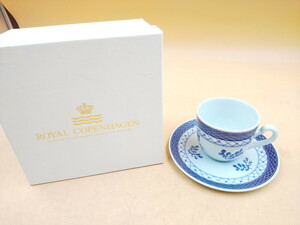 Y4-375　ROYAL COPENHAGEN　FAJANCE　トランクェーバー カップ＆ソーサー