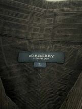 ★BURBERRY LONDON バーバリー　長袖 シャツ 長袖シャツ 透かし柄　トップス メンズ　 Lサイズ_画像3