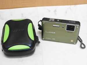 中古 Panasonic LUMIX DMC-FT1 フォリッジグリーン デジタルカメラ 本体/ケース