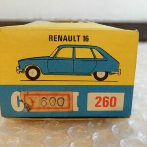 中古品 CORGI TOYS / コーギー 260 RENAULT 16 ルノー ミニカー 箱付き 当時物 レトロ 現状渡しの画像3