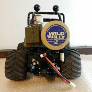 1円〜 ジャンク RC タミヤ ワイルドウイリー2 ラジコンカー 部品取りとして オフロード WILD WILLY TAMIYA 現状渡しの画像5