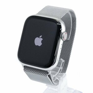 【1円/良品】アップル Apple Watch 7 45mm GPS+Cellularモデル MKJW3J/A バッテリ容量100% シルバー アップルウォッチ 初期化済 41012の画像2