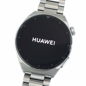 【1円/良品】ファーウェイ HUAWEI WATCH GT3 Pro スマートウォッチ ODN-B19 チタン iOS Andoroido対応 ヘルスケア 初期化済み 40947