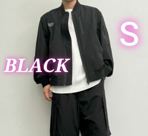 GU　UNDERCOVER　リブブルゾン　ブラック　Sサイズ　アンダーカバー