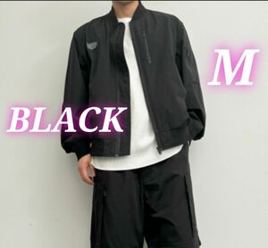 GU　UNDERCOVER　リブブルゾン　ブラック　Mサイズ　アンダーカバー