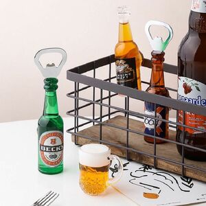 栓抜き ビール ボトルオープナー バー用品 雑貨 冷蔵庫 磁石 ３個セット