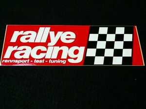 当時物 正規品◇rallye racing official sticker◇西ドイツ ラリーレーシング ステッカー rennsport-test-tuning AOYAMA pitin 送料94円～