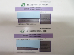 JR East Japan stockholder hospitality discount ticket (4 discount ) 2 sheets 