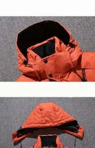 YR-01 青（実寸5XL)新品◆高級セレブdesigner*スキー 登山 OUTDOOR アウトドア ジャンパー ブルゾン 無地 フード付き ダウンコート_画像8