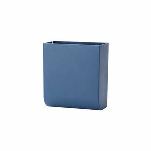 壁掛け収納ボックス スタンド ウォールラック 簡単に貼り付 ベッドサイド/バス/オフィス活用　6個セット　ブルー