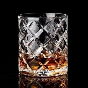 ウイスキーグラス ロックグラス ブランデーグラス ウイスキー　クリア グラス クリスタルグラス 350ml　２個セット