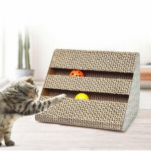  cat toy toy scratch board nail .. nail burnishing cat .... rust cardboard paper made ball cat toy 