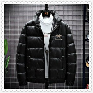 YR-DAP黒【実寸2XL XL程度 】北欧vkingar 最高級 登山 防水 人気新品 秋冬 メンズ 軽量 防風防寒 豪華 ダウンより暖かい・豪華刺繍ジャ