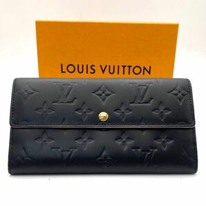 美品 ルイ ヴィトン ヴェルニ サラ 二つ折り長財布 ブラック ホワイト モノグラム ビトン ジッピー ウォレット LOUIS VUITTONの画像2