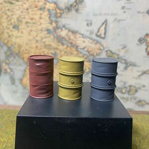 １／35 ドラム缶3本セット　塗装済み完成品