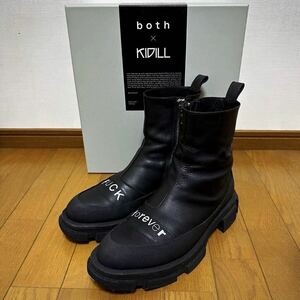 [ both × KIDILL ] GAO Zip Boots FUCK forever * boots EU42 Chelsea Jamie Reid Paris J mi- black leather [ki dill ]