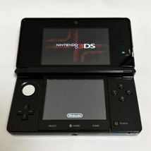 【Nintendo】 ニンテンドー 3DS ◆動作確認済み 初期化済み 任天堂 ACアダプター ブラック ゲーム機 本体 【ジャンク品】_画像1