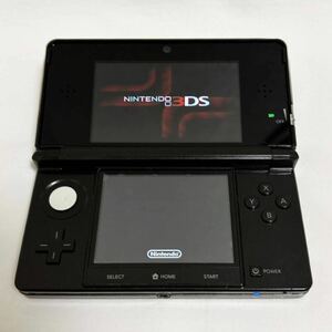 【Nintendo】 ニンテンドー 3DS ◆動作確認済み 初期化済み 任天堂 ACアダプター ブラック ゲーム機 本体 【ジャンク品】