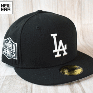 J54《未使用品》NEW ERA ニューエラ【7-3/4 - 61.5cm】MLB LA DODGERS ドジャース サイドパッチ 帽子 キャップの画像1