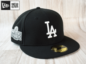 J34{ не использовался товар }NEW ERA New Era [7-3/4 - 61.5cm]MLB LA DODGERSdoja-s боковой patch шляпа колпак 