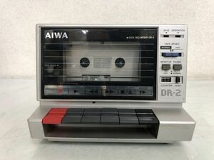  electrification ok AIWA DR-2 data recorder junk / Aiwa cassette data recorder Showa Retro .877a
