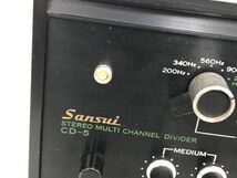 通電ok Sansui CD-5 マルチチャンネルデバイダー ジャンク品 / サンスイ 昭和 レトロ オーディオ機器 い876a_画像10