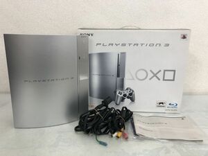 簡易動作ok SONY プレイステーション3 CECHL00 サテン・シルバー 外箱付 ※コントローラなし / ソニー プレステ3 PS3 Playstation3 い902a