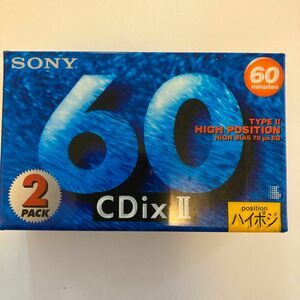 カセットテープ 2本パック CDixⅡ 60 ハイポジ／SONY 2C-60CDX2B