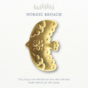 Nordic broach 北欧風 ブローチ スター バード マットゴールド ミナペルホネンお好きな方に